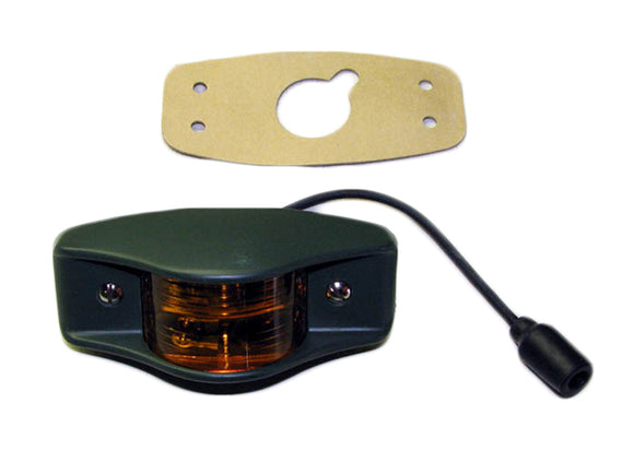 Side Clearance Light (383-Green Housing), Amber 7261919-2 / MS35423-1