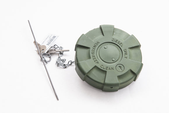 NEW LOCKING FUEL CAP FOR M939 and M35A3  TRUCKS (GREEN)